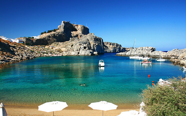 Lindos Sea Greece Tourism