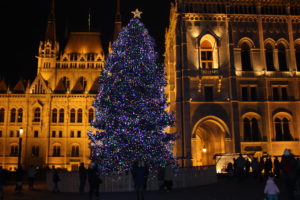 Budapest Christmas by Parliament