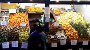 Budapest City Centre & Great Market Hall Tour & Tasting Vegetables Stand